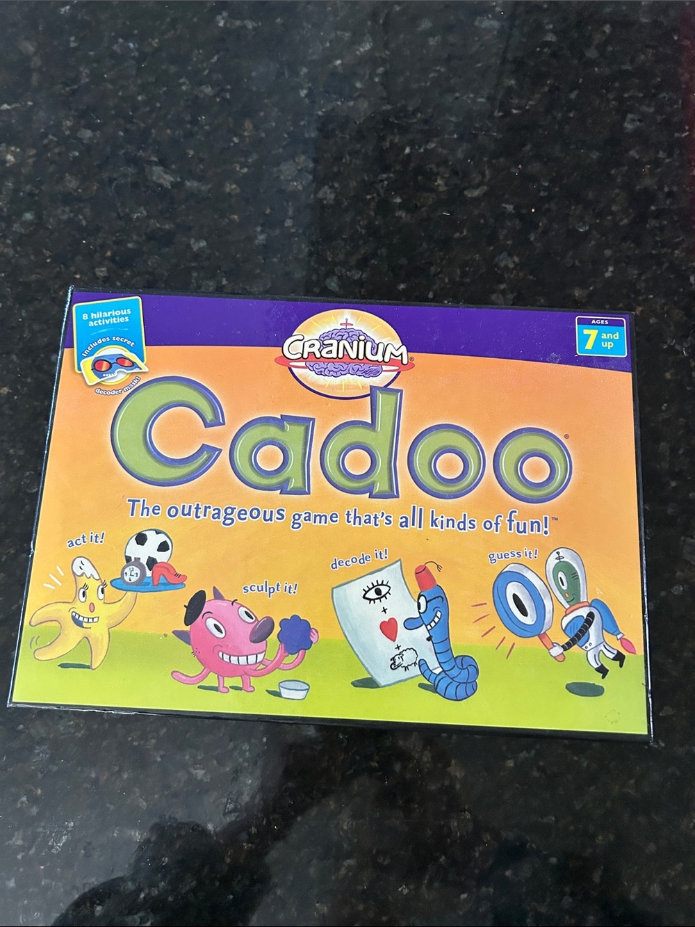 NEW Cadoo Cranium, the outrageous game that’s all kinds of fun! She’s 7 and up